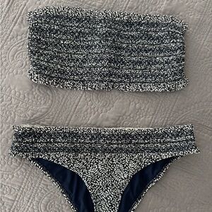 Tory Burch Navy and white Swimwear